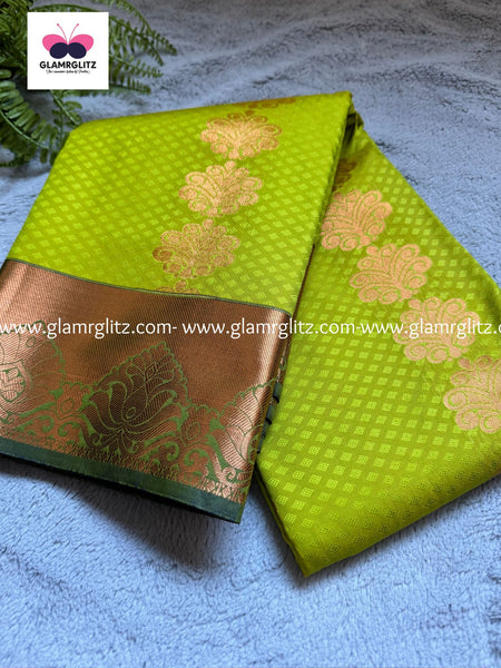 Fancy Soft - Silk Bhutta Embossed Saree