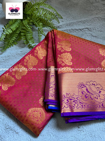 Fancy Soft - Silk Bhutta Embossed Saree