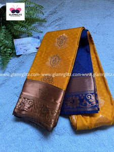 Fancy Soft - Silk Bhutta Embossed Saree