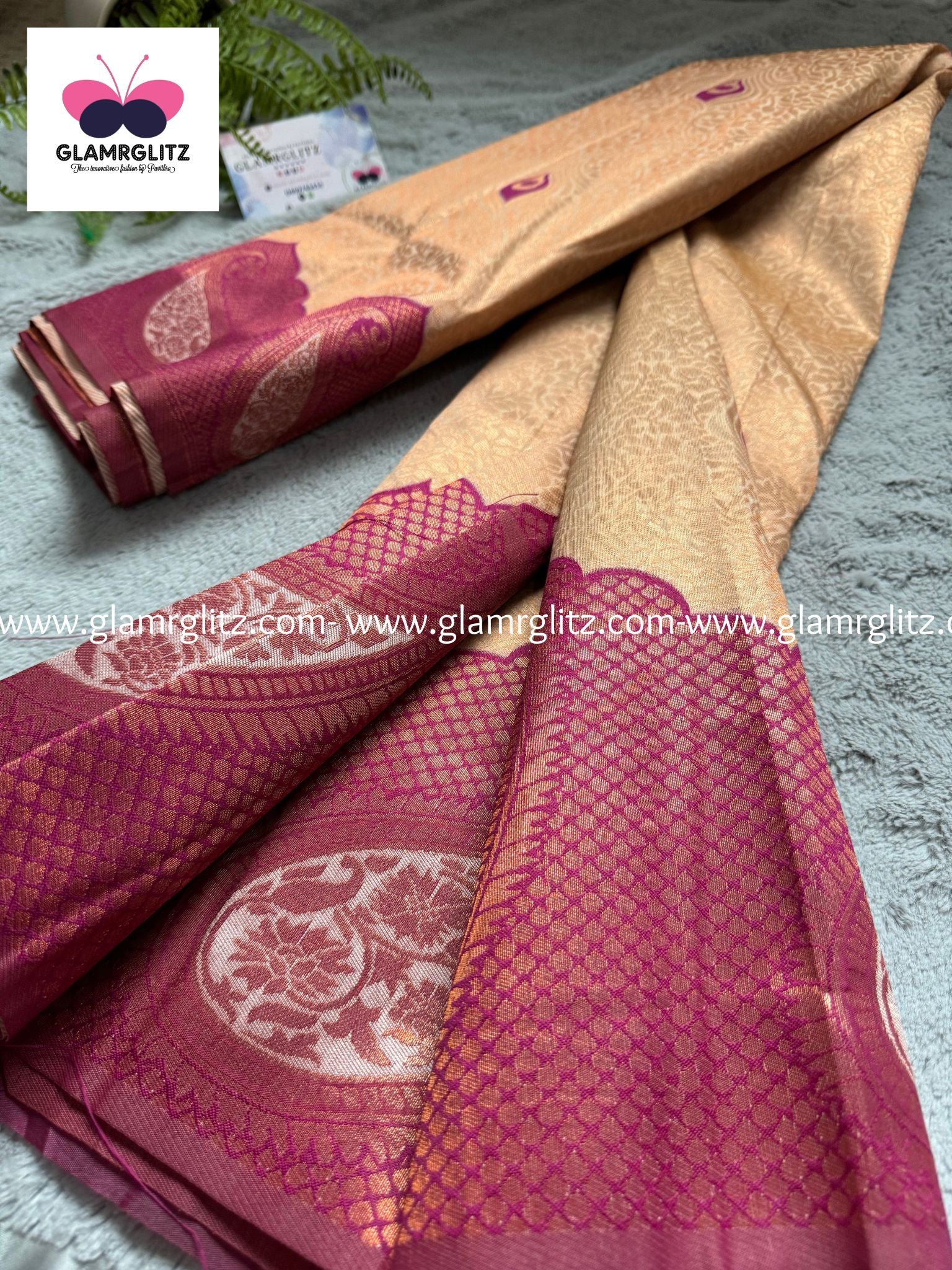 𝐊𝐔𝐁𝐄𝐑𝐀 elite bridal rapier fancy silk saree