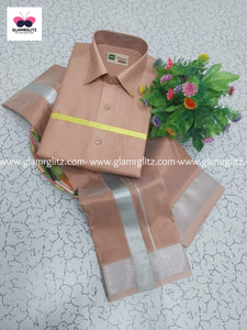 Pattu Shirt and Vesti or Dothi set