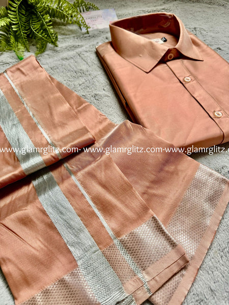 Pattu Shirt and Vesti or Dothi set