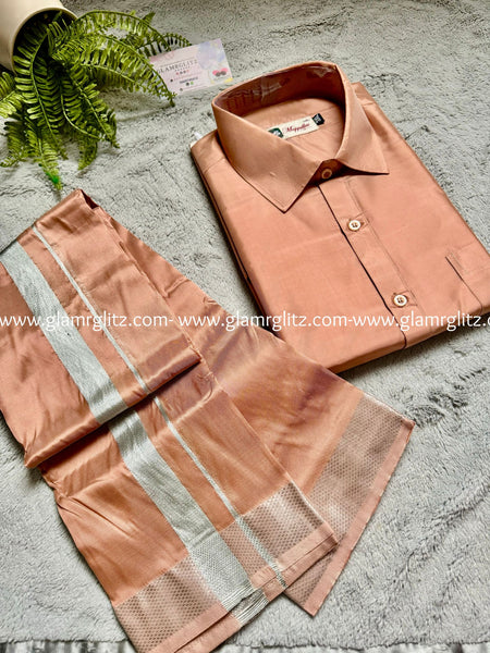 Pattu Shirt and Vesti or Dothi set