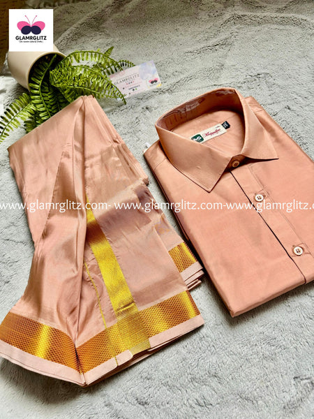 Pattu Shirt and Vesti or Dothi set