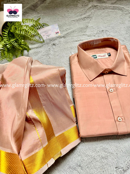 Pattu Shirt and Vesti or Dothi set