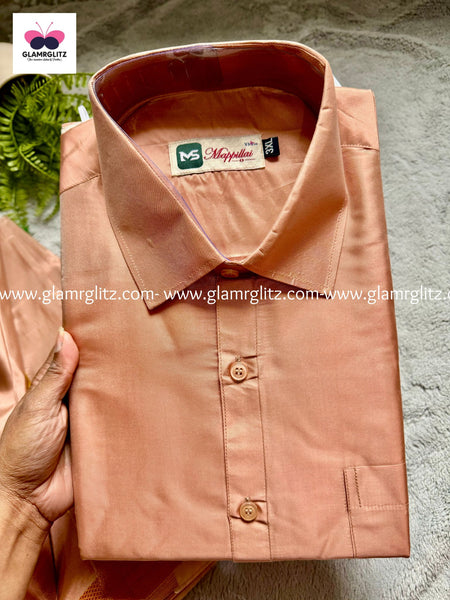 Pattu Shirt and Vesti or Dothi set