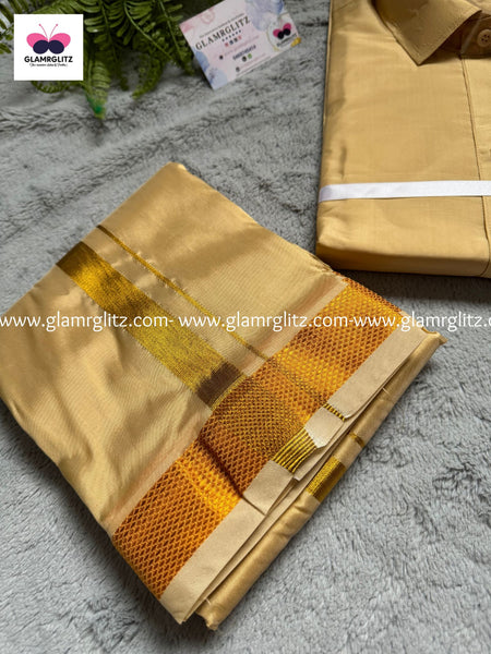 Pattu Shirt and Vesti or Dothi set