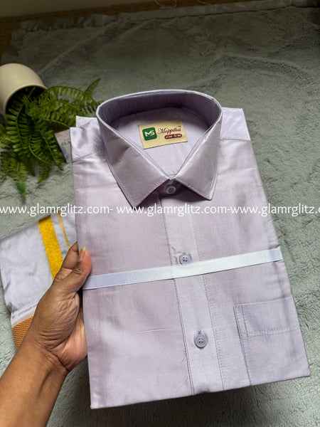 Pattu Shirt and Vesti or Dothi set