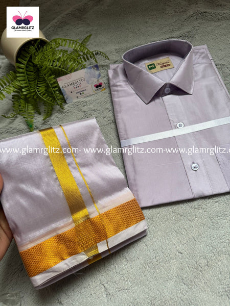 Pattu Shirt and Vesti or Dothi set