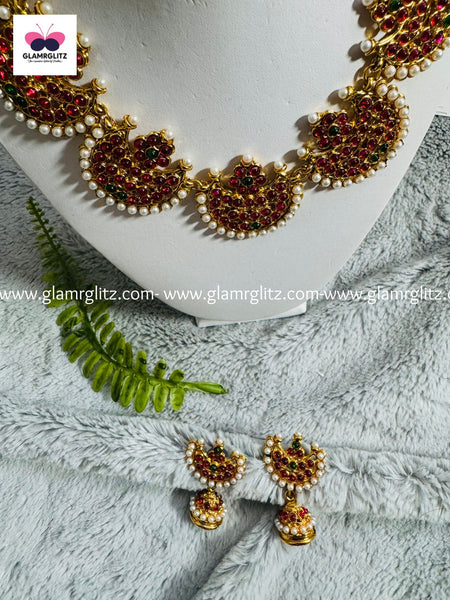 Kempu choker set