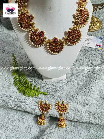 Kempu choker set