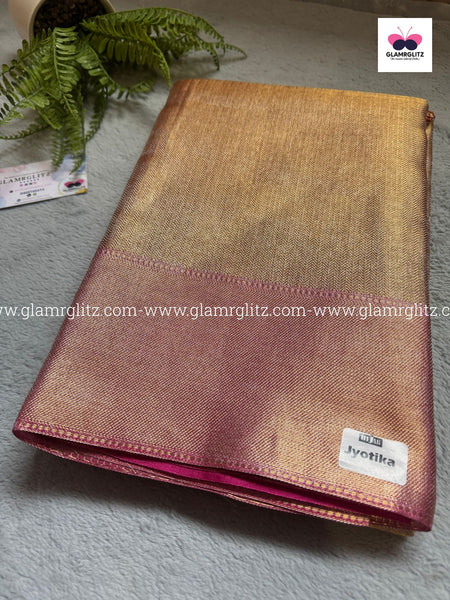 Jyothika Inspired kanjivaram Banaras Silk saree_ gold zari Weaving