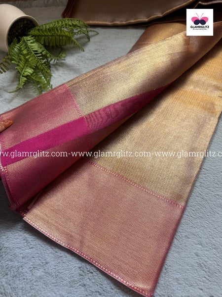 Jyothika Inspired kanjivaram Banaras Silk saree_ gold zari Weaving