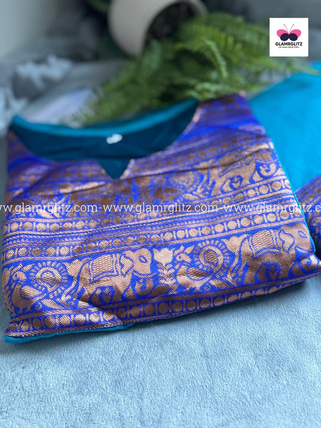 Silk Cotton Kurti and Dupatta Set