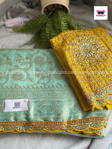 Designer Moonga Soft Silk Sarees
