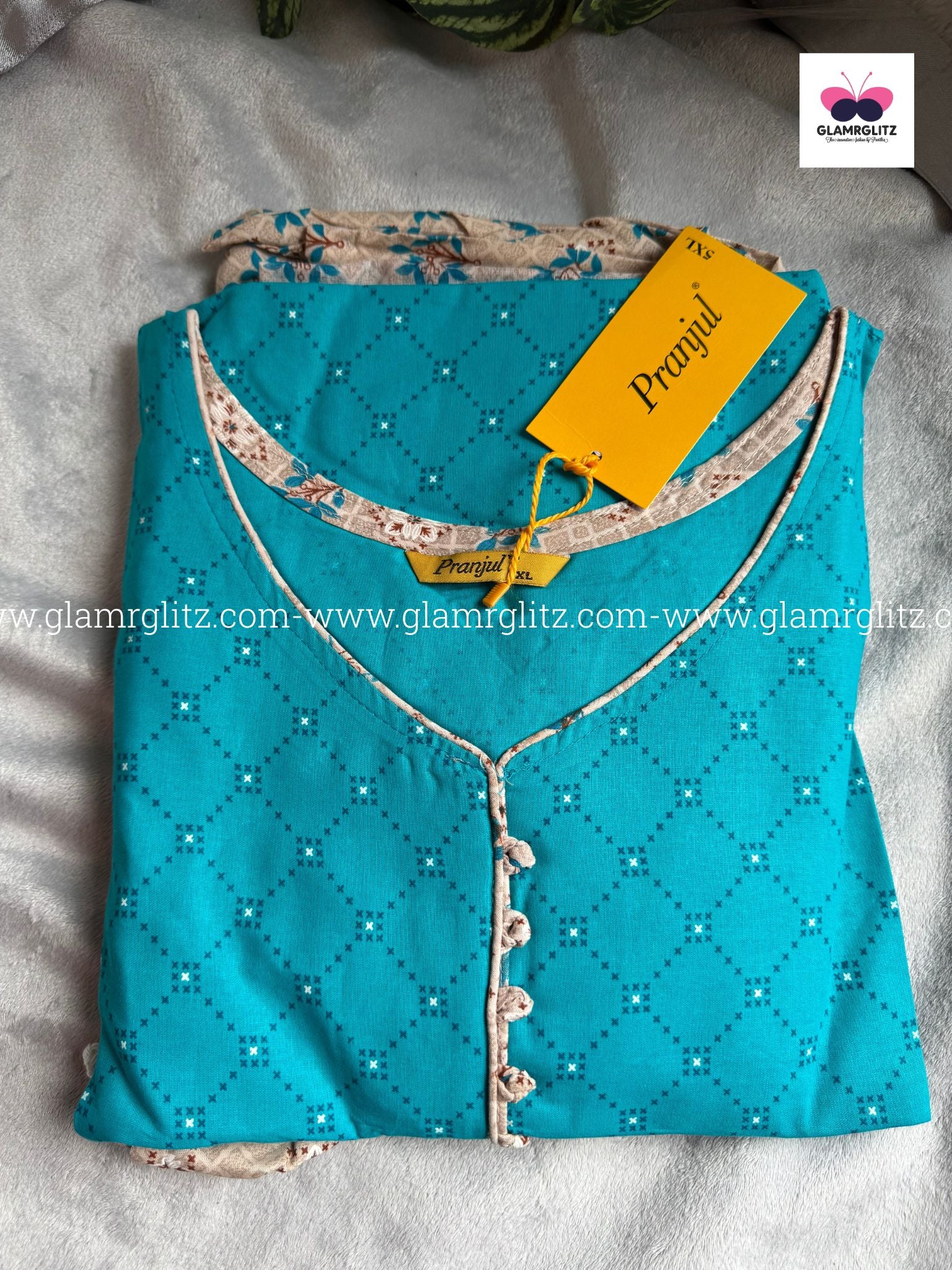 Pure Cotton Patiala Set