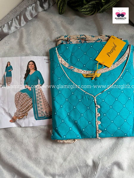 Pure Cotton Patiala Set