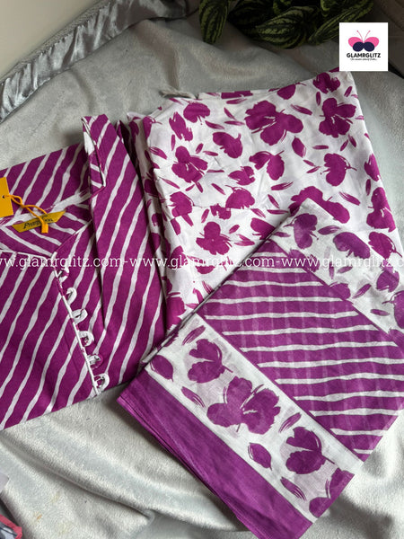 Pure Cotton Patiala Set