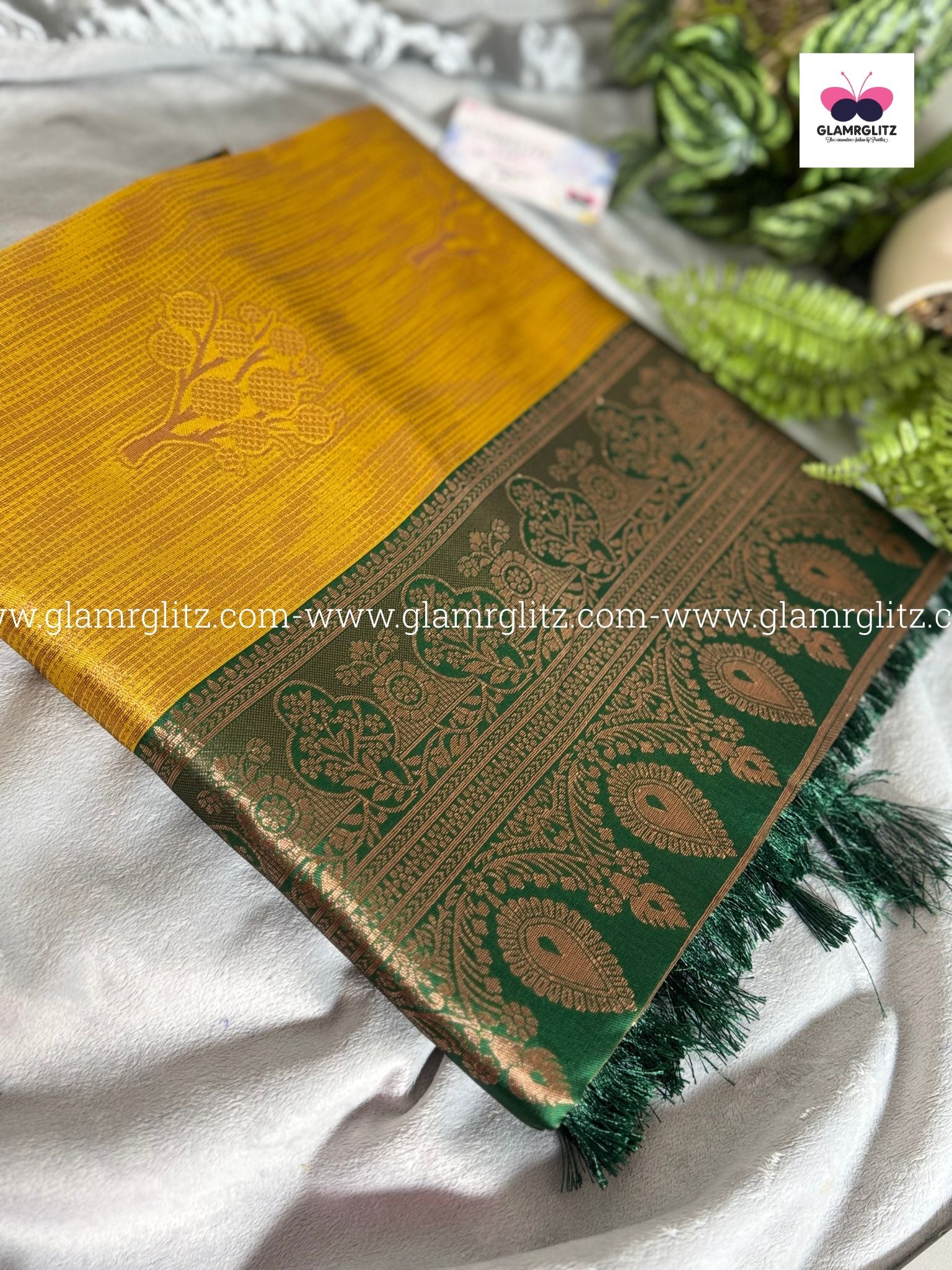 Benzo Soft Silk Cotton Saree with Contrast Blouse and Pallu