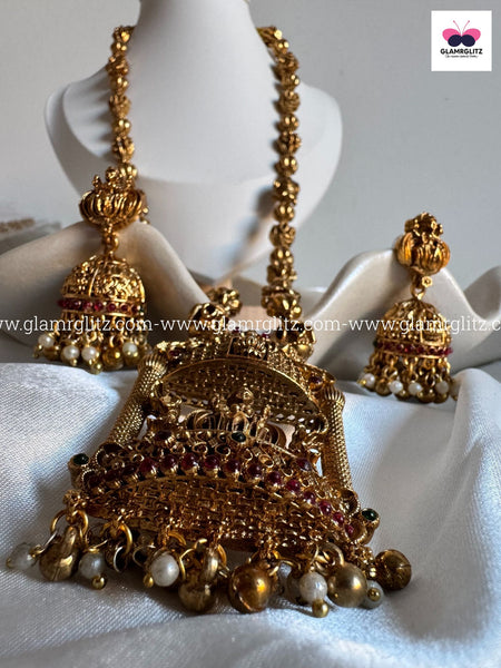 Laxmi Long Haram with Jhumkas