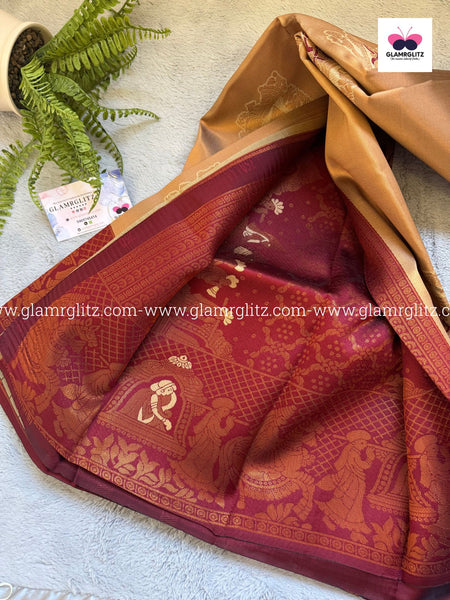 Kubera Silk Fancy Pallakku Design Sarees