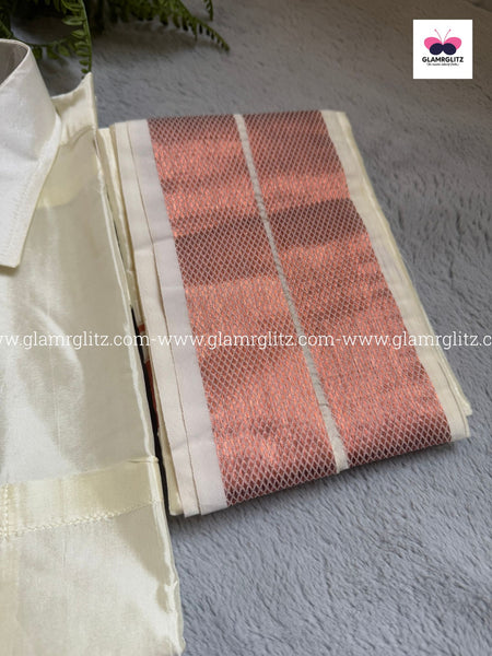 Pattu Shirt and Vesti or Dothi set