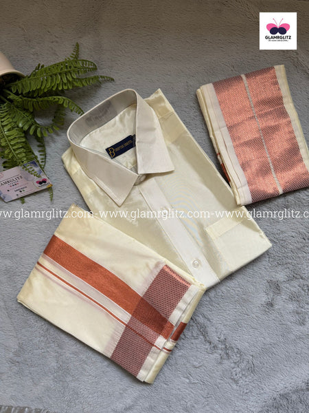 Pattu Shirt and Vesti or Dothi set