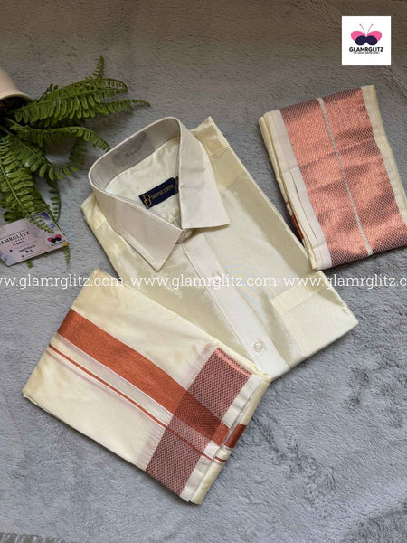 Pattu Shirt and Vesti or Dothi set