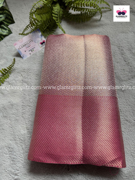 Jyothika Inspired kanjivaram Banaras Silk saree-Silver Zari Weaving