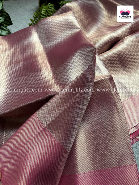 Jyothika Inspired kanjivaram Banaras Silk saree-Silver Zari Weaving