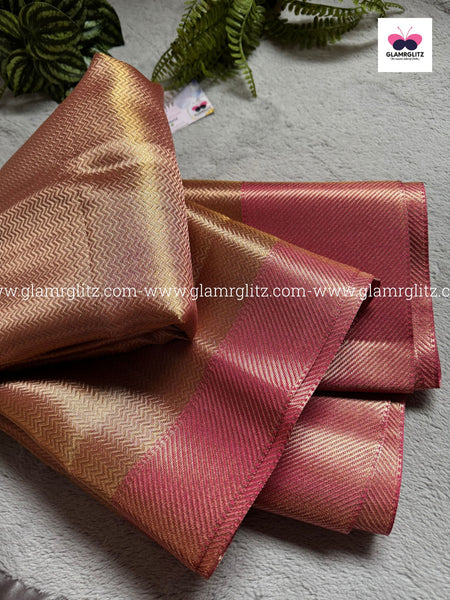 Jyothika Inspired kanjivaram Banaras Silk saree_ gold zari Weaving