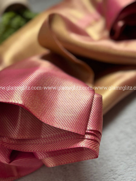 Jyothika Inspired kanjivaram Banaras Silk saree_ gold zari Weaving