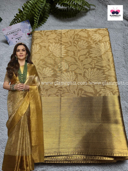 Nita Ambani-Inspired Banarasi Tissue Sarees