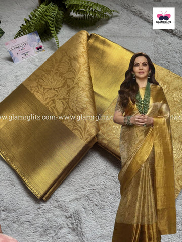 Nita Ambani-Inspired Banarasi Tissue Sarees