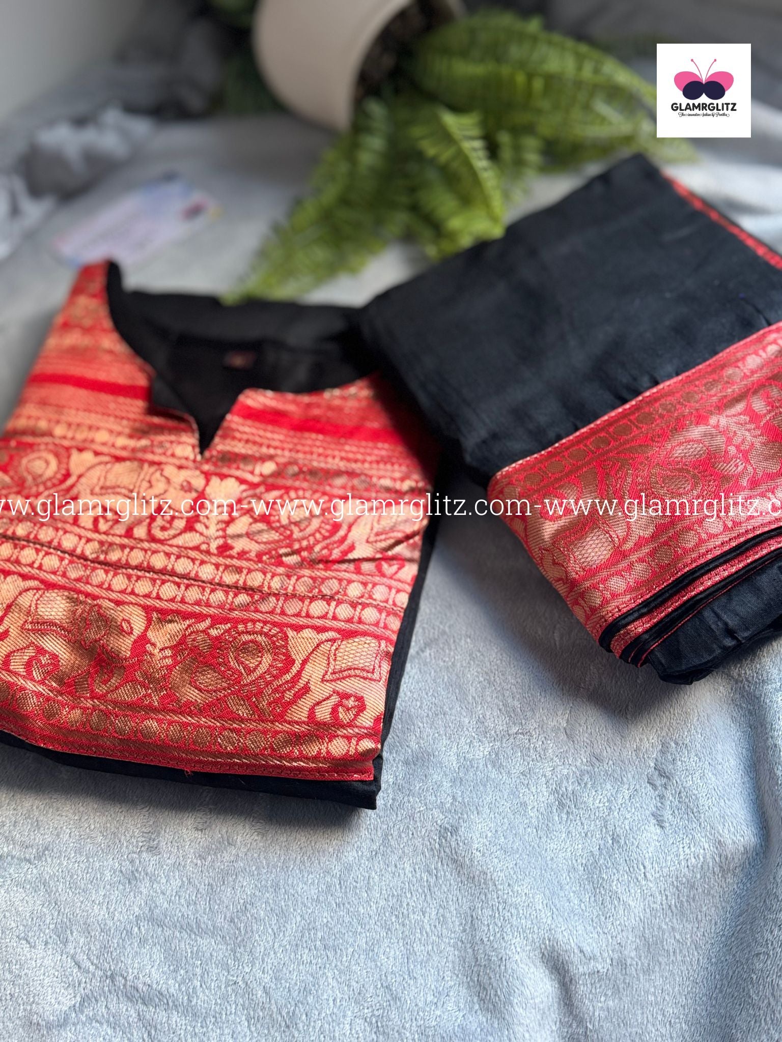 Silk Cotton Kurti and Dupatta Set