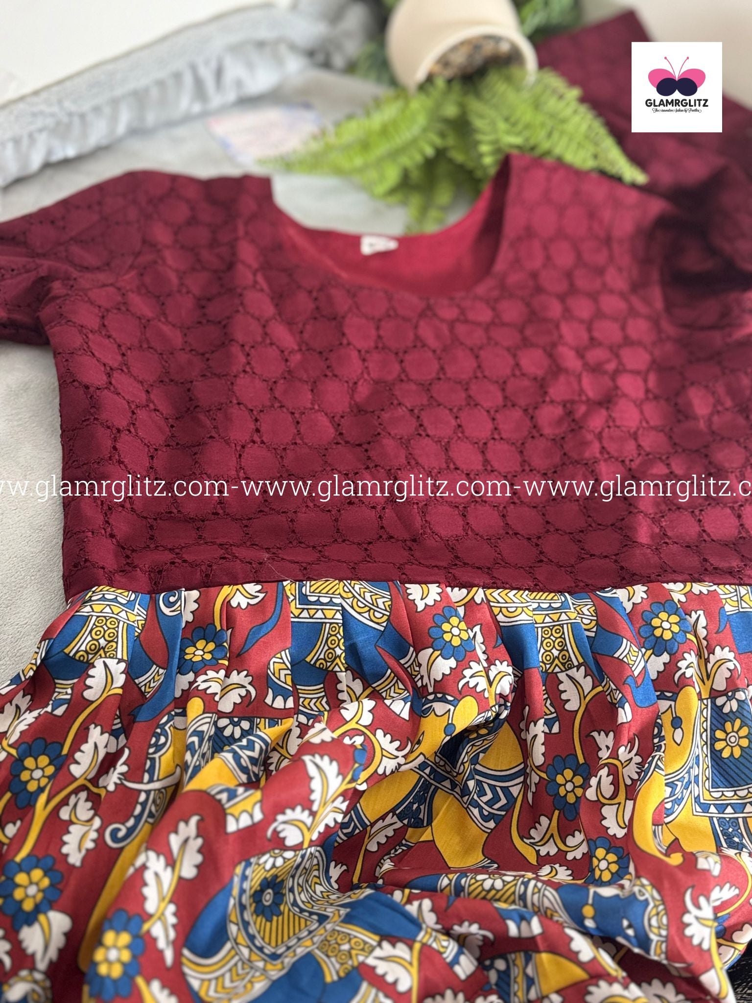 Kamkari long kurti
