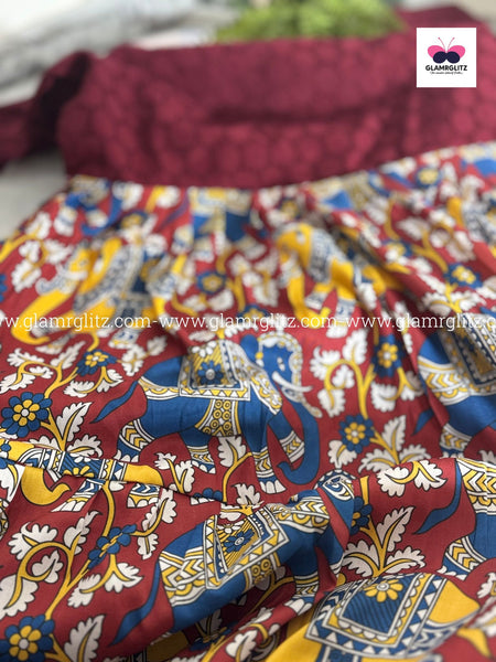 Kamkari long kurti