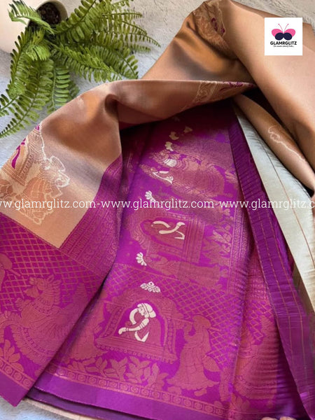Kubera Silk Fancy Pallakku Design Sarees
