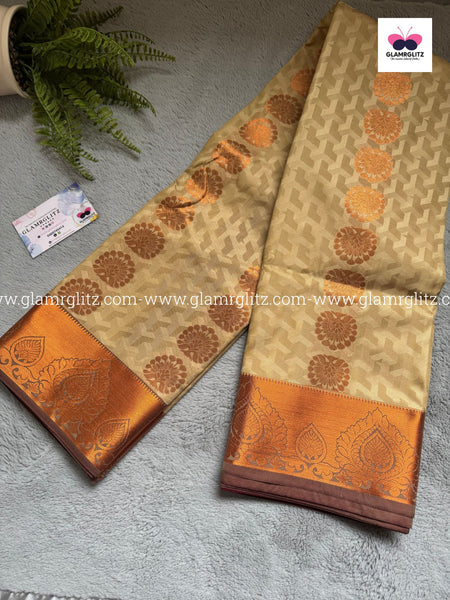 Fancy Soft - Silk Bhutta Embossed Saree