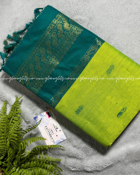 Purely Traditional Kalyani Cotton (silk mix )