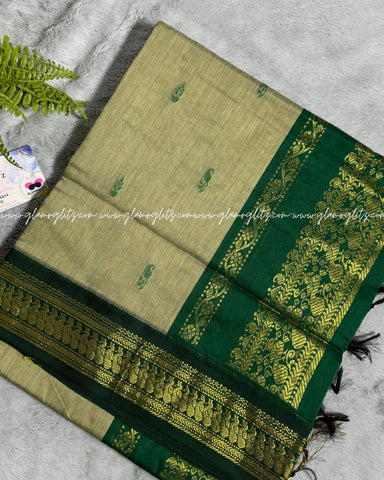 Purely Traditional Kalyani Cotton (silk mix )