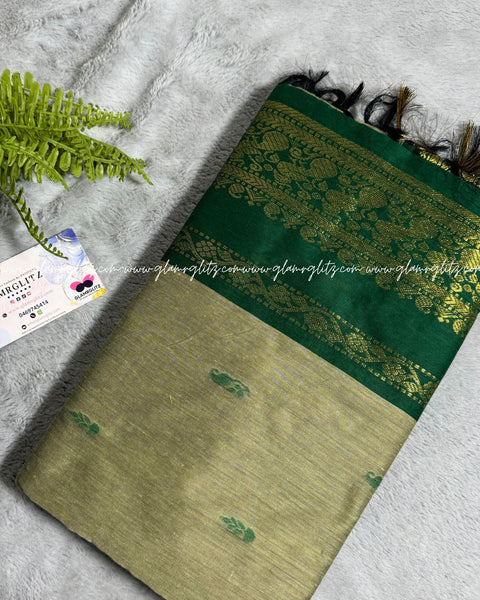 Purely Traditional Kalyani Cotton (silk mix )