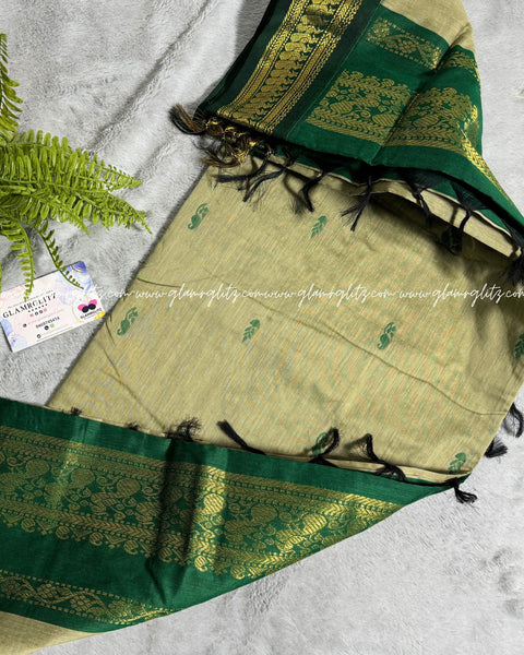 Purely Traditional Kalyani Cotton (silk mix )