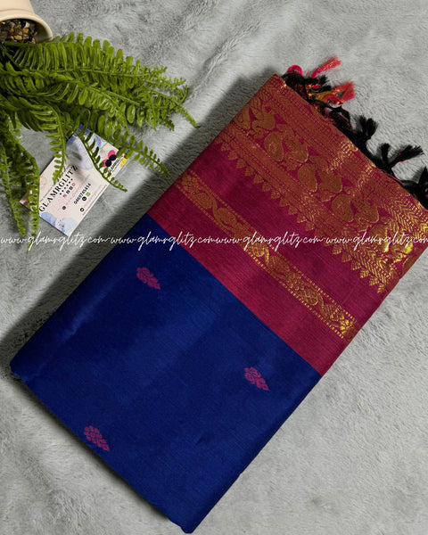 Purely Traditional Kalyani Cotton (silk mix )