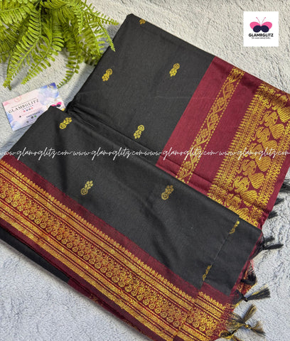 Purely Traditional Kalyani Cotton (silk mix )