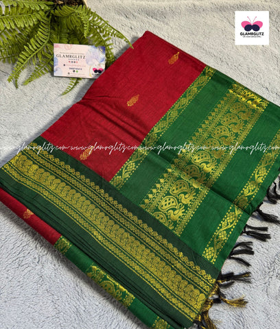 Purely Traditional Kalyani Cotton (silk mix )