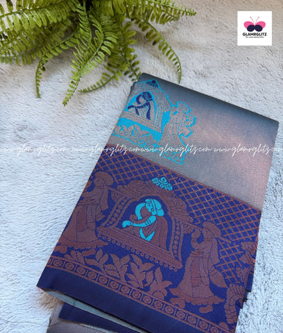 Kubera Silk Fancy Pallakku Design Sarees