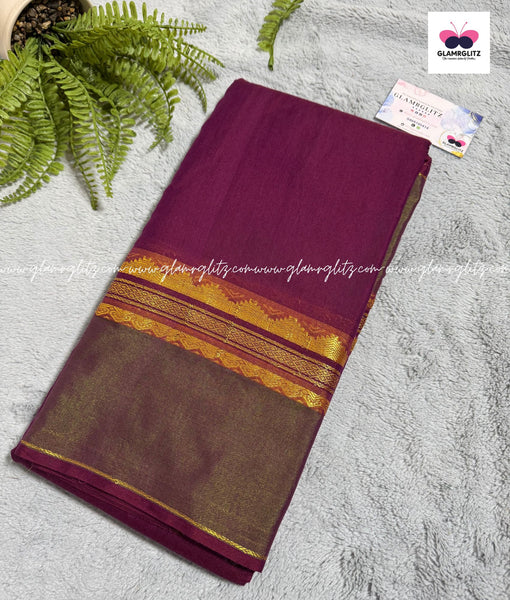 Vinnaithandi Varuvaya – Trisha Special Saree (Brown Maroon with Mehendi Green Border)