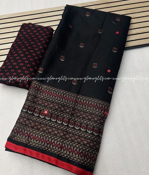 Linen Jute Silk saree