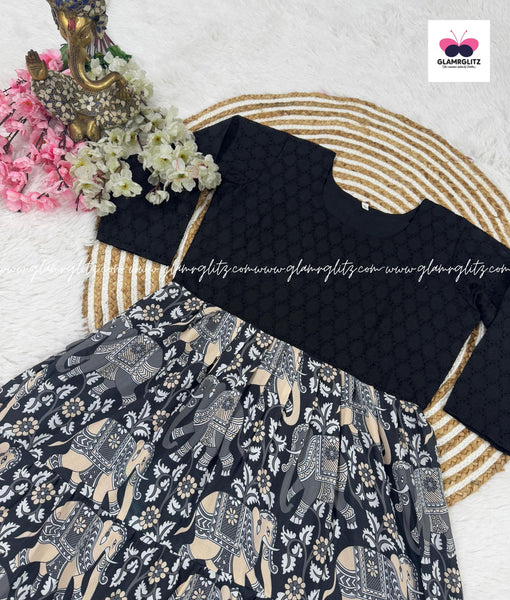 Kalamkari long kurti